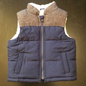 Baby Gap Full Sherpa Lined Vest Only Worn ONCE!!!